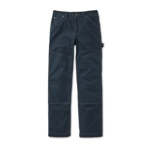 Women's Canvas Straight-leg Pants - Dark Navy