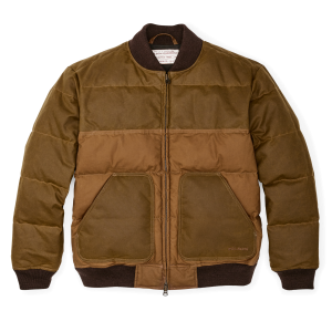Down Bomber Jacket - Dark Tan