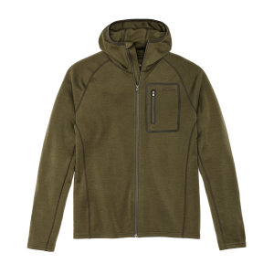 400g Merino Wool Hoodie - Dark Olive