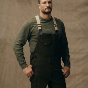 Mackinaw Wool Bibs - Forest Green