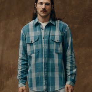 Vintage Wash Alaskan Guide Shirt - Jasper / Dark Teal Plaid
