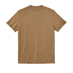210g Merino Wool Short Sleeve Crewneck - Rugged Tan