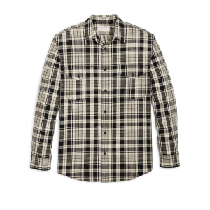 Lightweight Alaskan Guide Shirt - Cream / Black / Gray Plaid